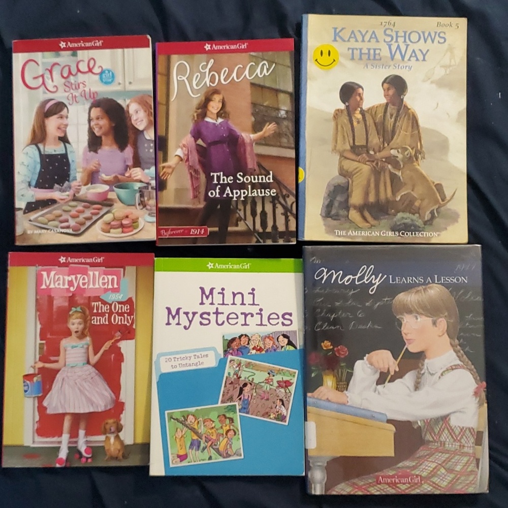 : 6 American Girl Books rebecca grace maryellen kaya Molly & mini mysteries